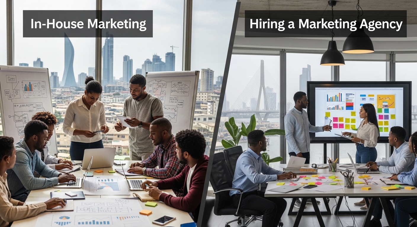 In-House Marketing vs Hiring a Marketing Agency in Lagos